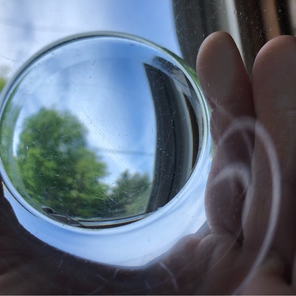 Hand Blown Art Glass Pedestal Bowl - Picture 8 of 12